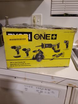 $250 BRAND NEW!!! RYOBI ONE+ 18V Cordless 6-Tool Combo Kit with 1.5 Ah  Battery, 4.0 Ah Bat for Sale in Houston, TX - OfferUp