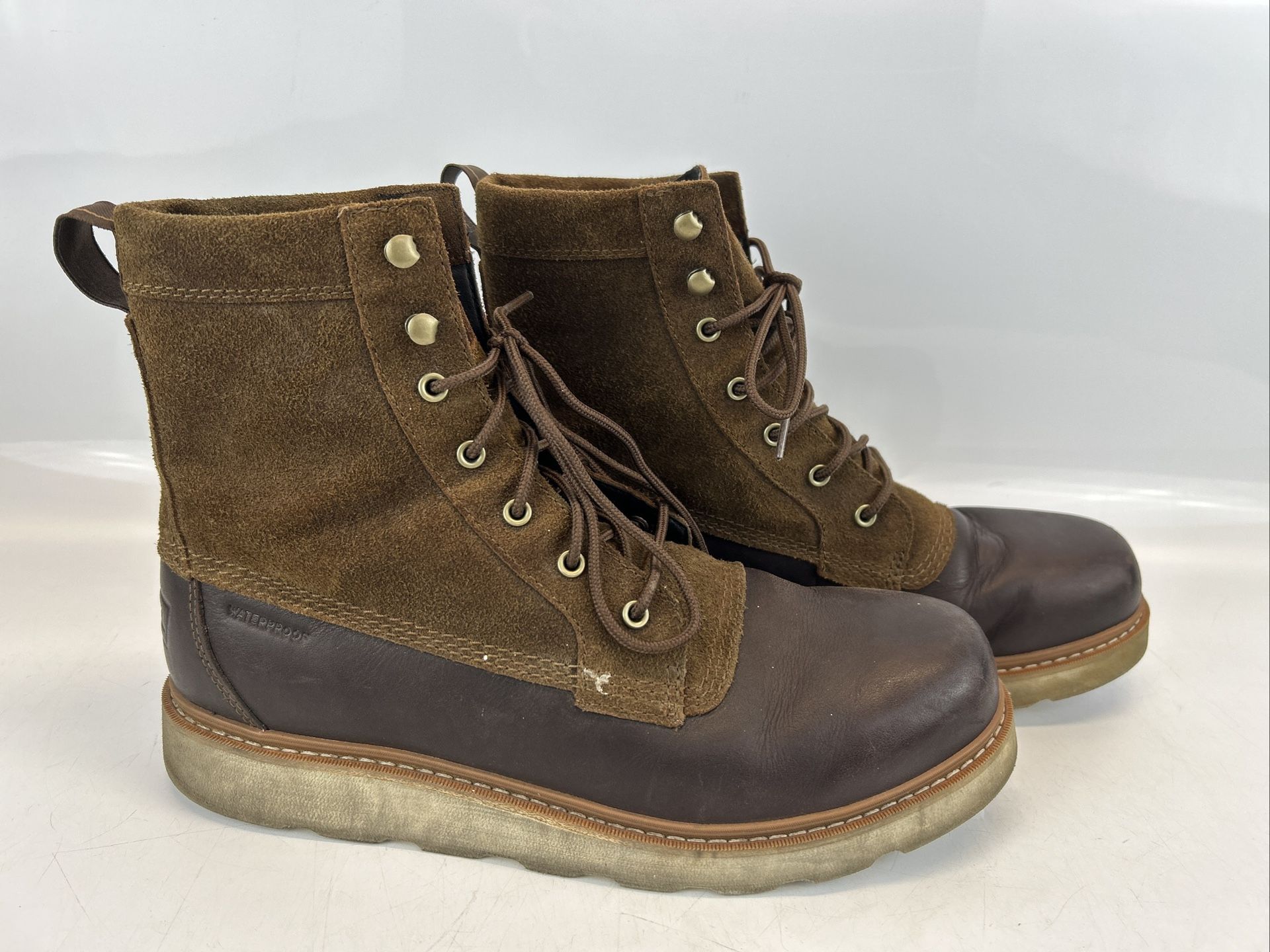 Sorel Slabtown 62 Six Men’s Waterproof Lace-up Leather Boot Sz 12 NM5173-242