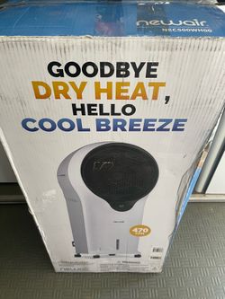 Newair 470 CFM, 3 speed Portable Evaporative Cooler and Fan for 250 sq. ft. Cooling Area