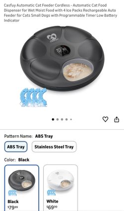 Casfuy Automatic Cat Feeder Cordless