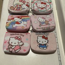 6 Different  Pocket Change Little Bags