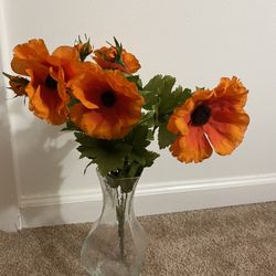 Flower decor with vase 