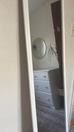 Full Length Floor Mirror White Frame