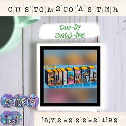 Chicago Street Art Ceramic Drink Coaster