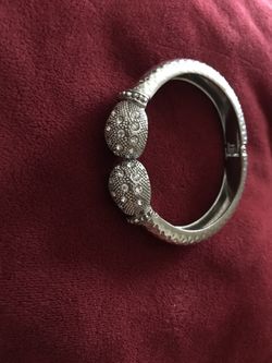 Silver rhinestone bracelet