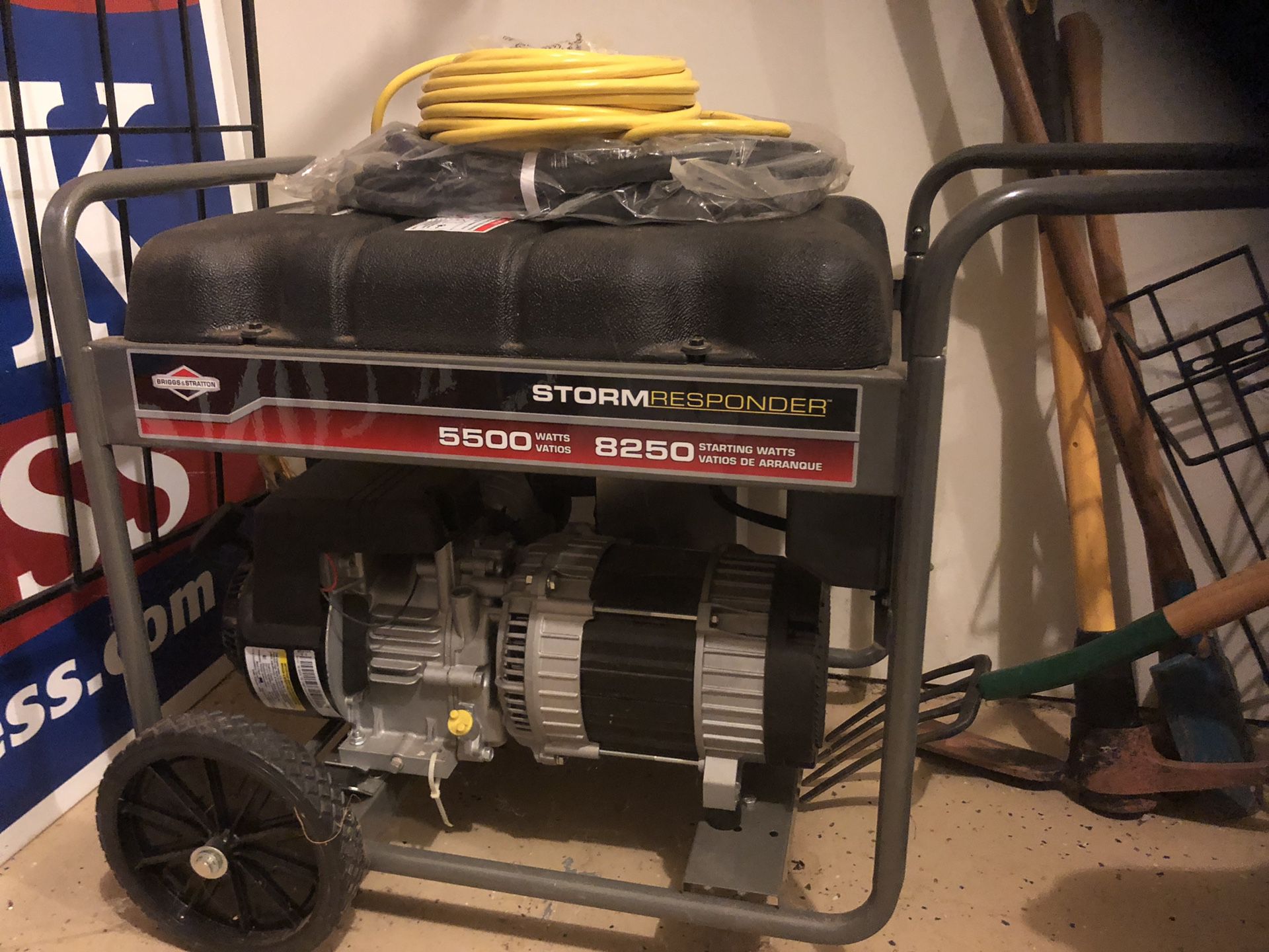 Generator - used once and purchased at $800.