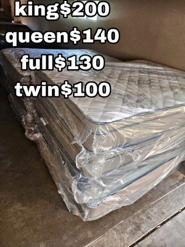 Mattress sets plush pillowtop