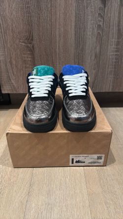 Air Force 1 Blue/Black/Sliver L/V Print size 8