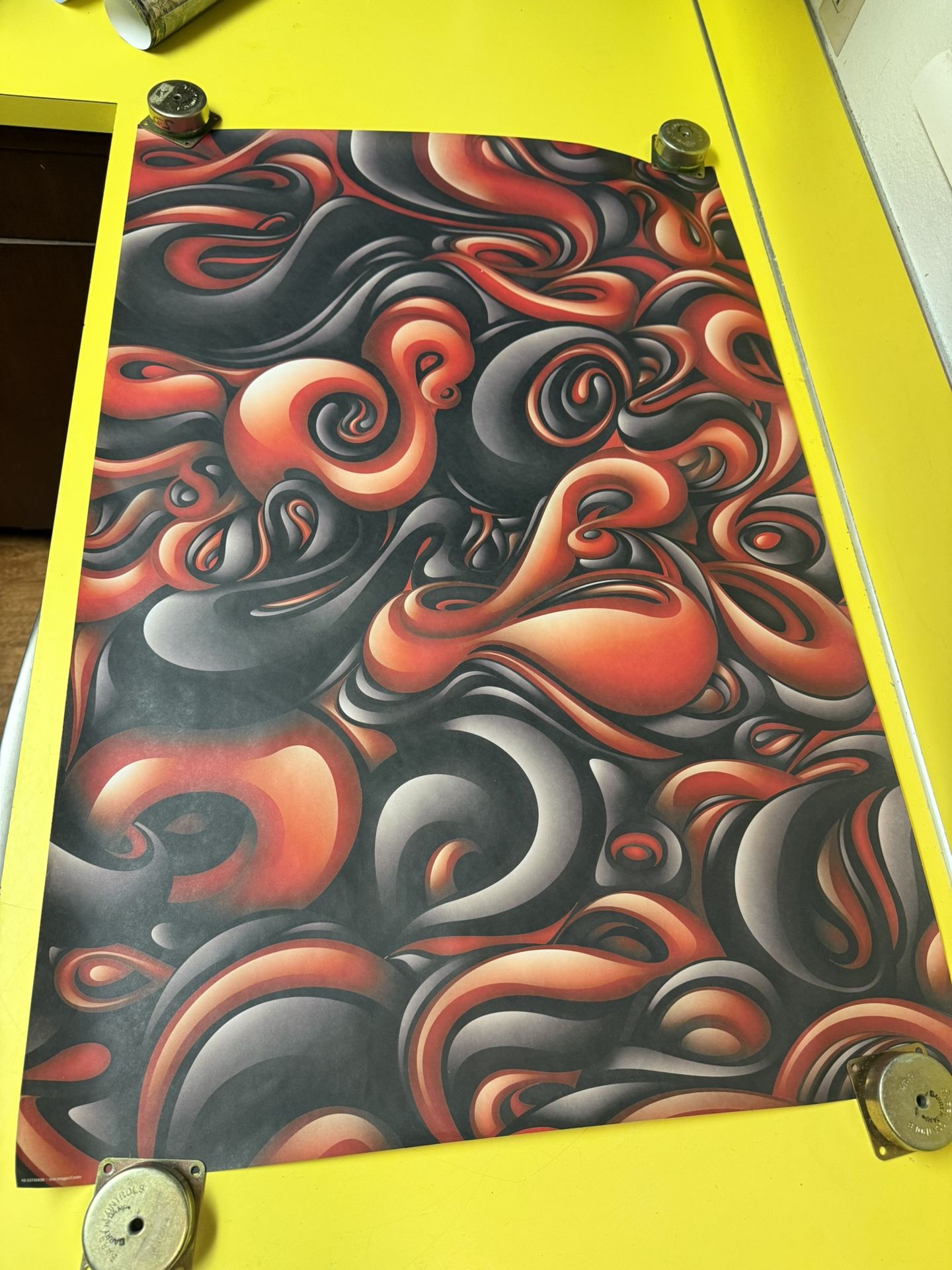 Original Vintage Poster, Corbis Images “Soul” Swirling Psychedelic