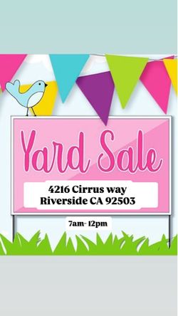 Yard Sale 6/7/26