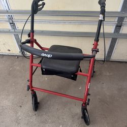 4 Wheel Walker With Seat 