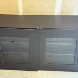 Black TV Stand W/Doors