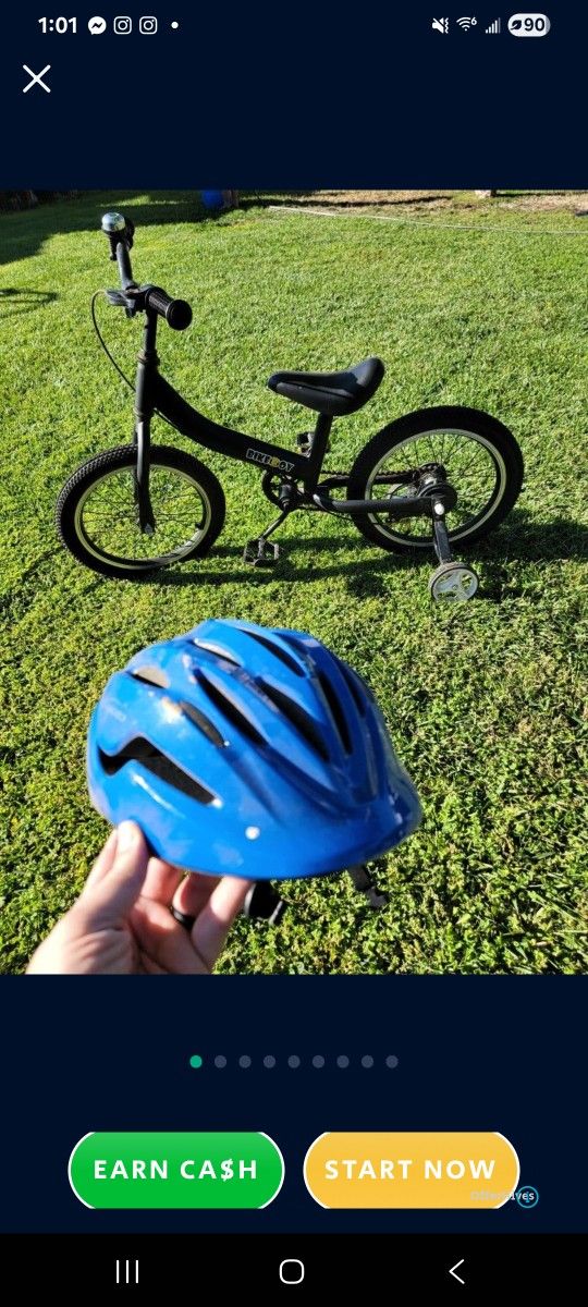 Kids Bike And Helmet 