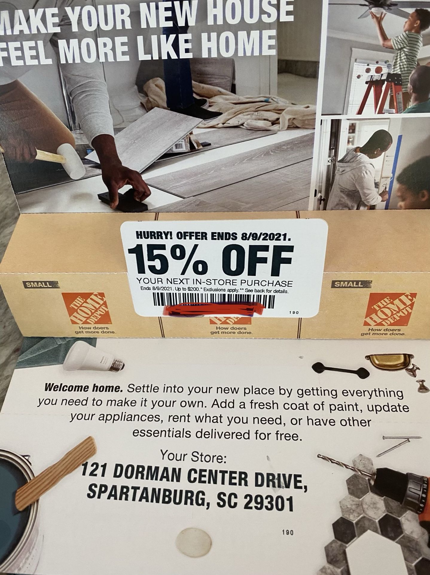 15% Off Home Depot Coupon