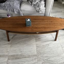 Walnut Veneer Coffee Table