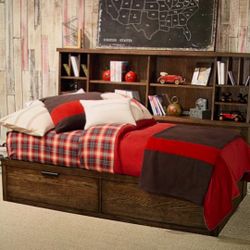 Bookcase Twin Slat Bed
