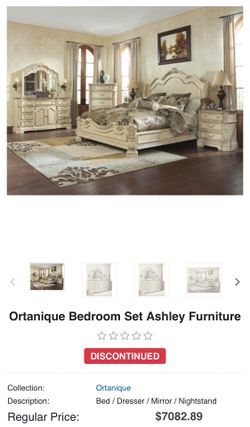 Ashley ortanique bedroom set