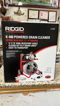 Ridgid K-400 powered drain cleaner