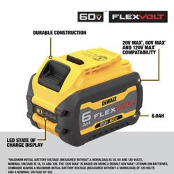 DEWALT DCB606 FLEXVOLT Battery 
