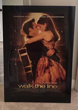 Movie posters-mounted under resin on wooden box frames