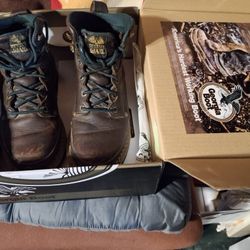 Men's 6.5 Barely Used Steel Toe Boots In Box