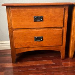 Country Style Wooden Nightstands 