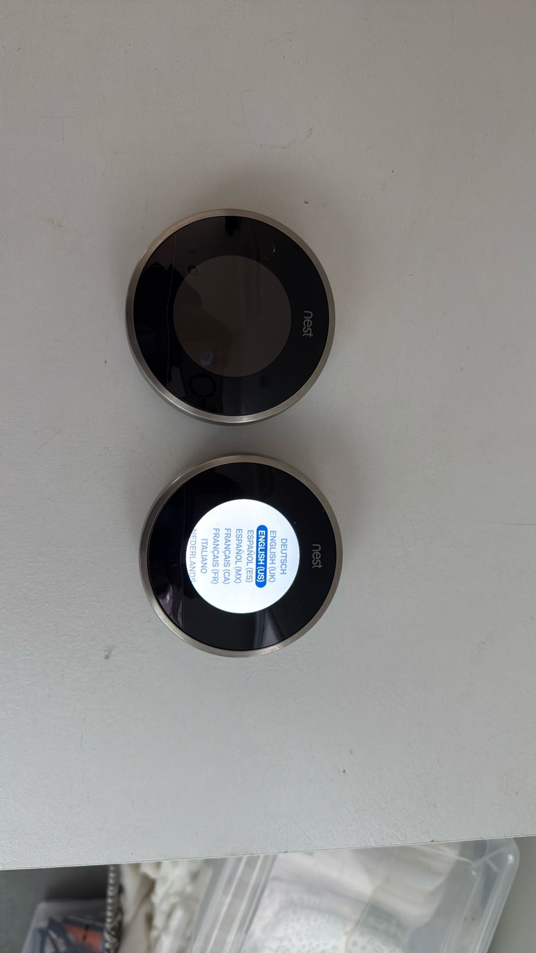 First Generation Nest (Google) Thermostats (two) For smart home Automation