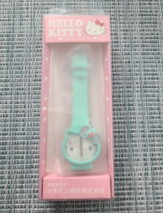 Mint colored Hello Kitty Watch