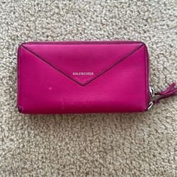Balenciaga Papier Continental in Fushia