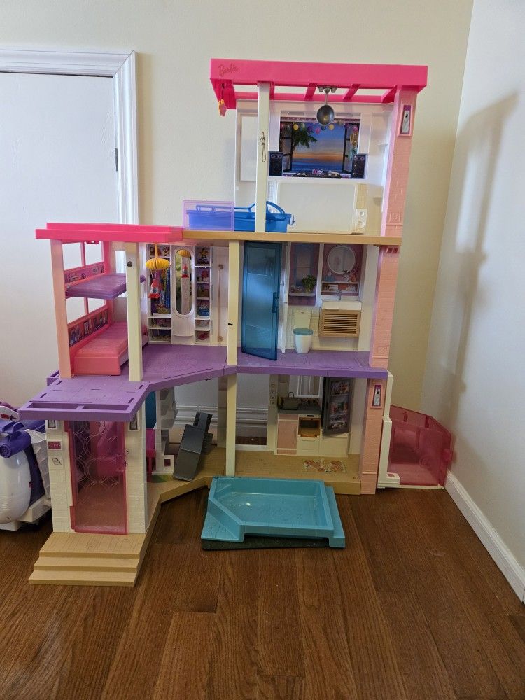 Barbie House And Dolls