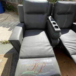 Thomas Payne Heritage Dual Reclining RV Loveseat - 53-1/2" Wide - Gray