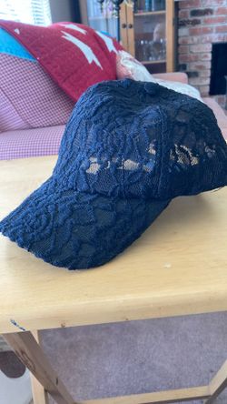 Black Lace Womens Ball Cap