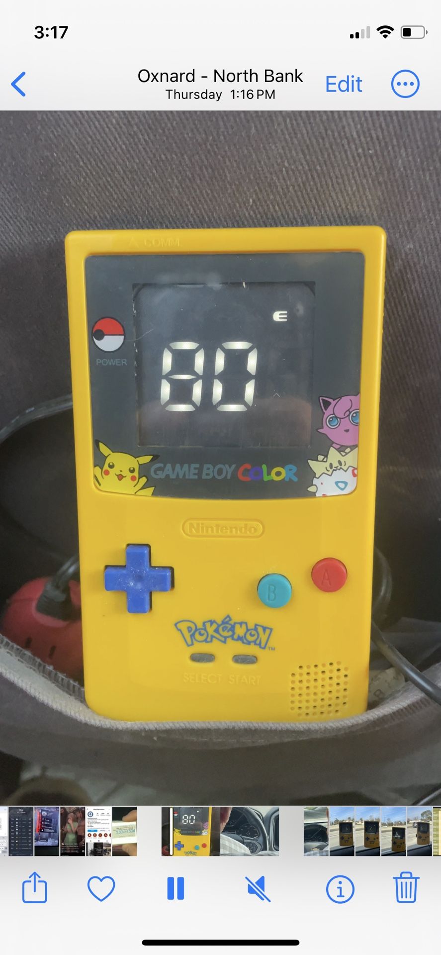 Pokémon Edition Speedometer/compass/clock With Suction Cup Mount