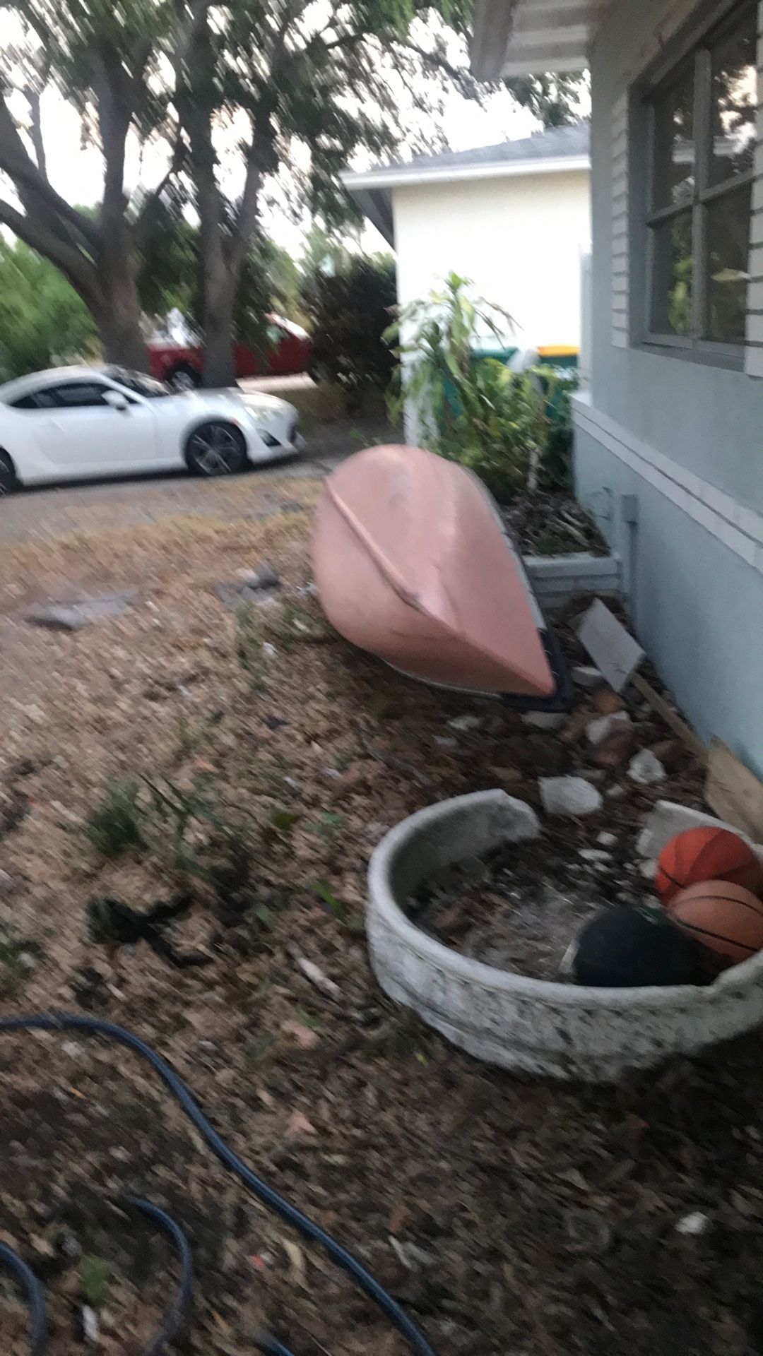 Pink Plastic Boat