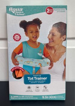 Aqua Swim School Tot Trainer Floatie with Adjustable Strap 2-4yrs 33lbs Max just $5
