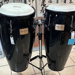 Tycoon Percussion 10 & 11 Supremo Conga Set w/Stand