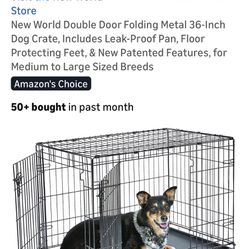 Dog Crate Kennel Cage with Pan