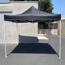 (NEW) $110 Outdoor 10x10 FT EZ PopUp Party Tent Patio Canopy Shelter w/ Carry Bag (Black/Red)