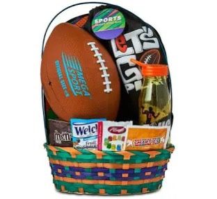 Megatoys Football with Bag Easter Basket Gift Set And Jacques Torre Chocolate Sitting Easter Bunny Gift...