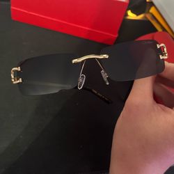 Golden Designer Glasses