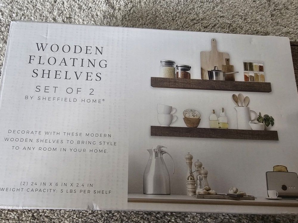 Wooden Floating Shelves - New