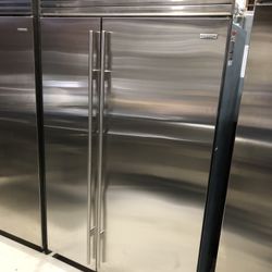 Sub Zero 48” Stainless Steel Built In Side By Side Refrigerator 