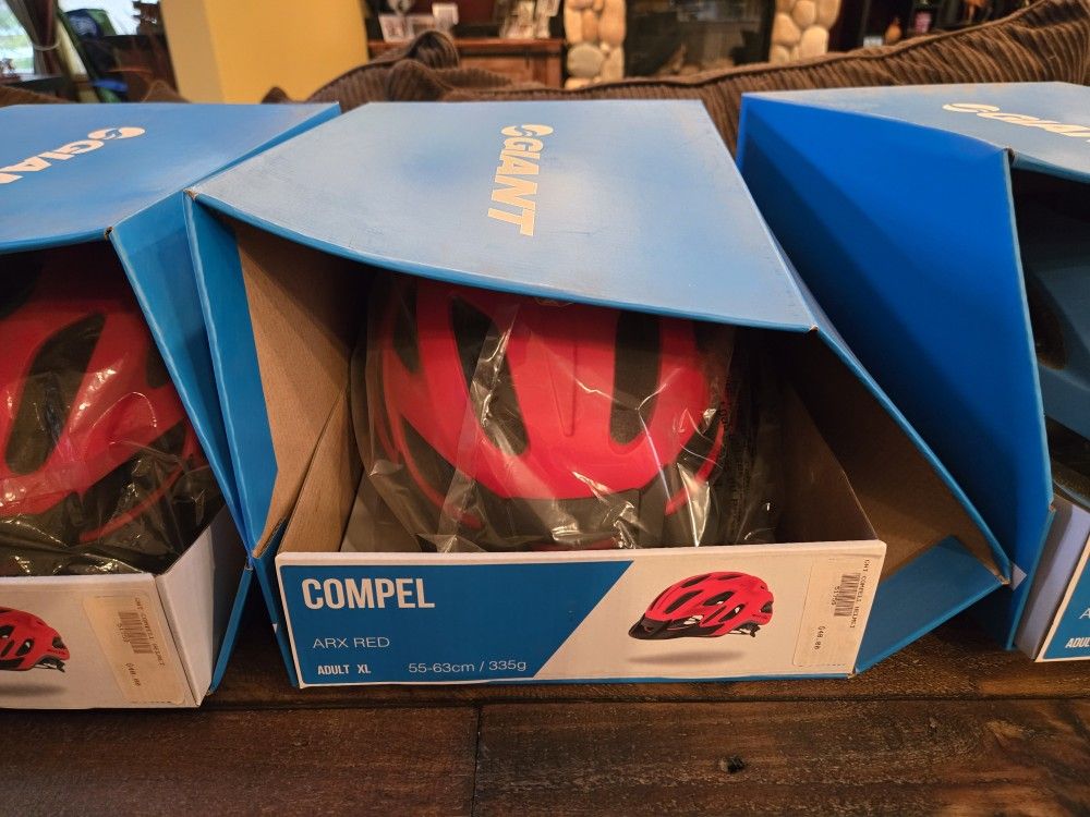 Giant Compel Bike Helmet, Adult XL Red