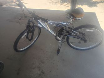 Mongoose mountain bike 21 speed yeah we'll put both safe like 50 or 60 that way you work down with it you know I was saying 30 to get rid of it quick