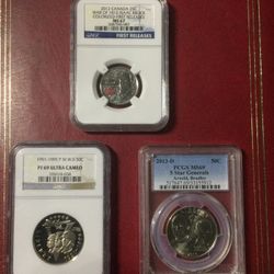3 Coins Verified By Ngc And Pcgs 