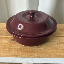 NEW Pampered Chef Covered Baker| Cranberry