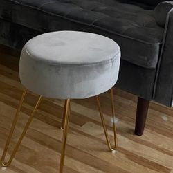 Gray Footstools (Set of 2)