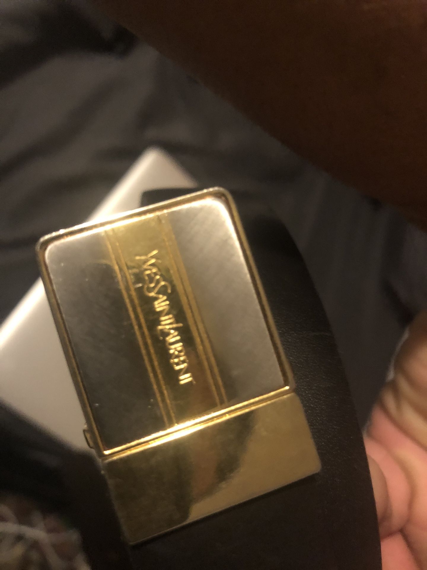 1980s circa vintage Yves Saint Laurent women’s reversible belt