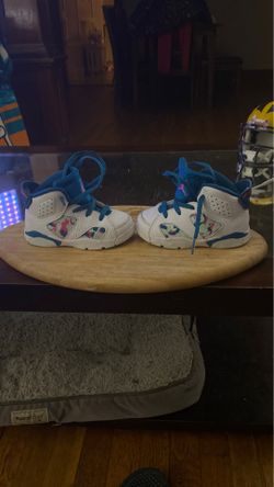 Jordan 6 Retro White Laser Fuchsia Green Abyss (GS)