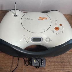 Sony ZS-X3CP Portable Boombox Audio System (antenna missing)